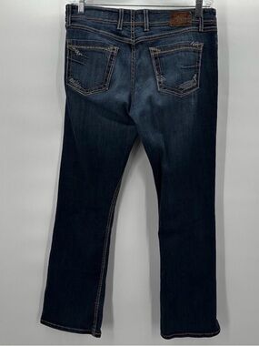 Buckle BKE Jeans Womens 32 Blue Bootcut Wendi Midrise Thick Stitch‎ Casual